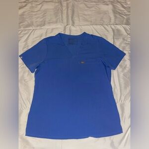 Figs scrub set in light blue. Shirt and pants!